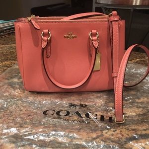 Coach purse, brand new, Rose Petal color